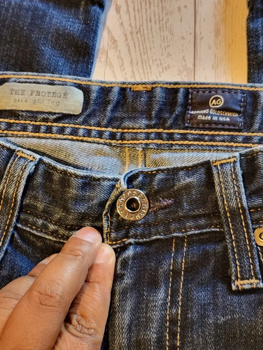 AG Adriano Goldschmied The Protégé Straight Leg Jeans Men's 30x32 Made in USA - Picture 13 of 14